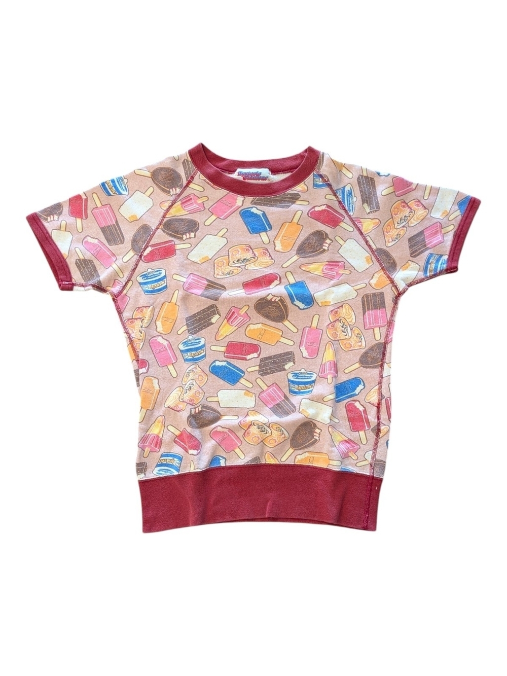 Hysteric Glamour Ice Cream All Over Print Shirt Pink Free Size Used Good Tee - Picture 2 of 8
